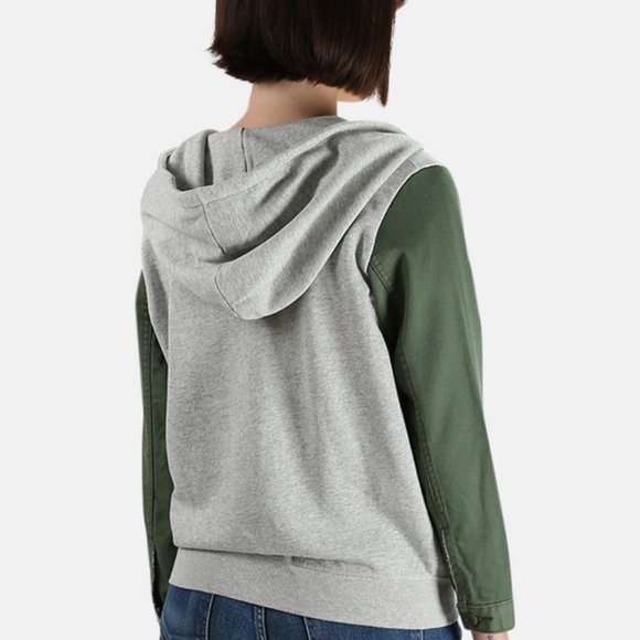NSF~Gretchen Zip Up Hoodie in Heather Gray - Picture 2 of 14